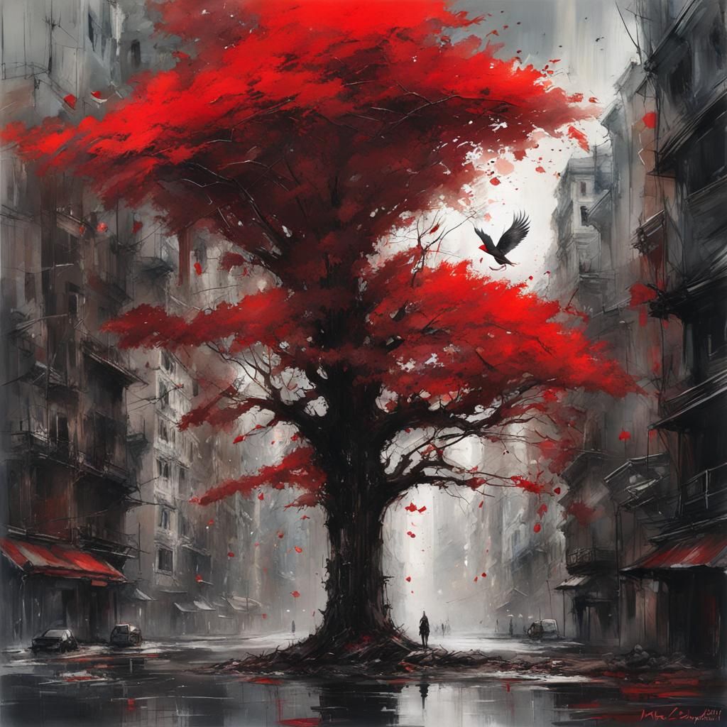 Tree in the broken city