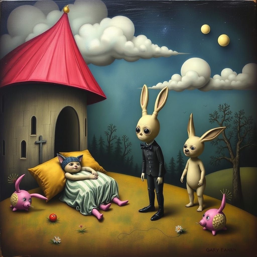 Surreal Dreamscape Unveils Mysterious Timeless Realms