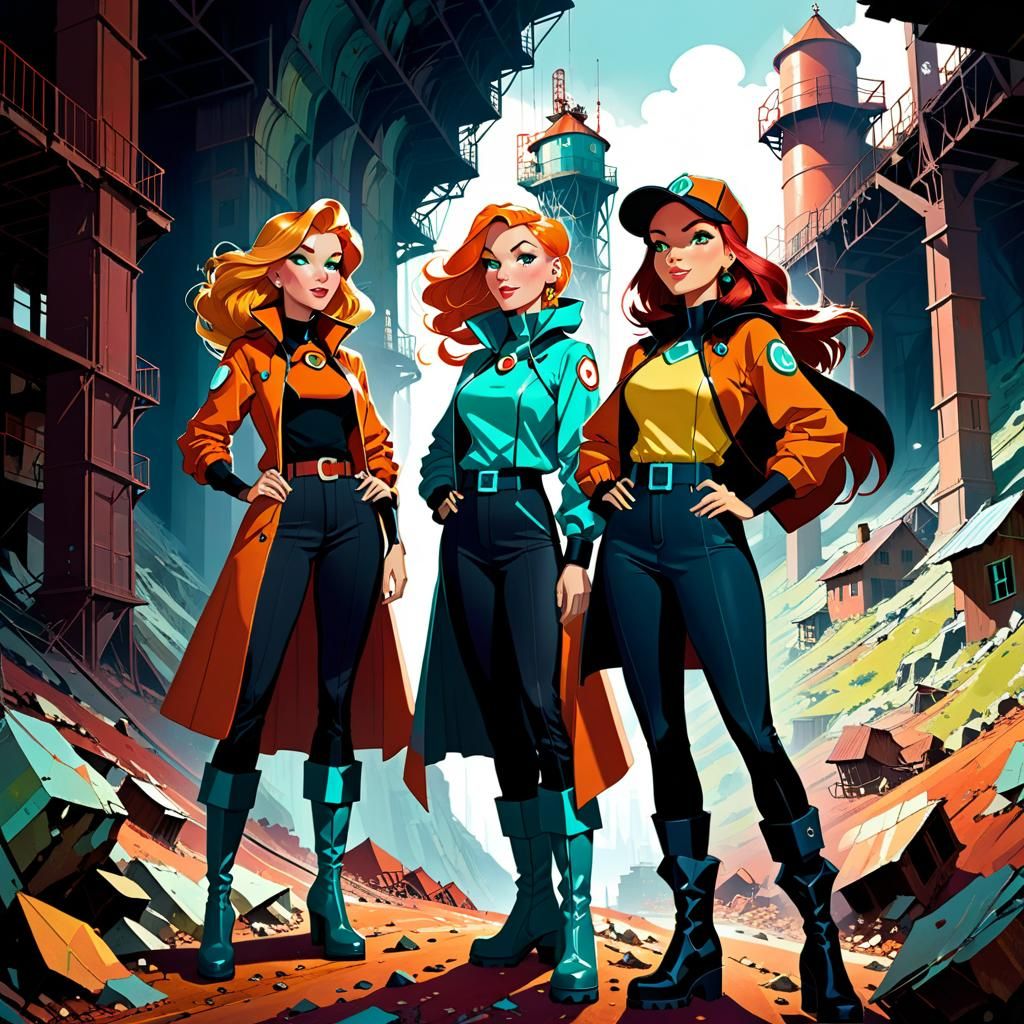 Totally Spies Explore Abandoned Mining Town