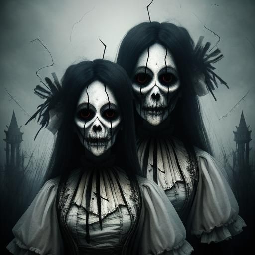 Dark Horror Art: Puppet Master Double Exposure