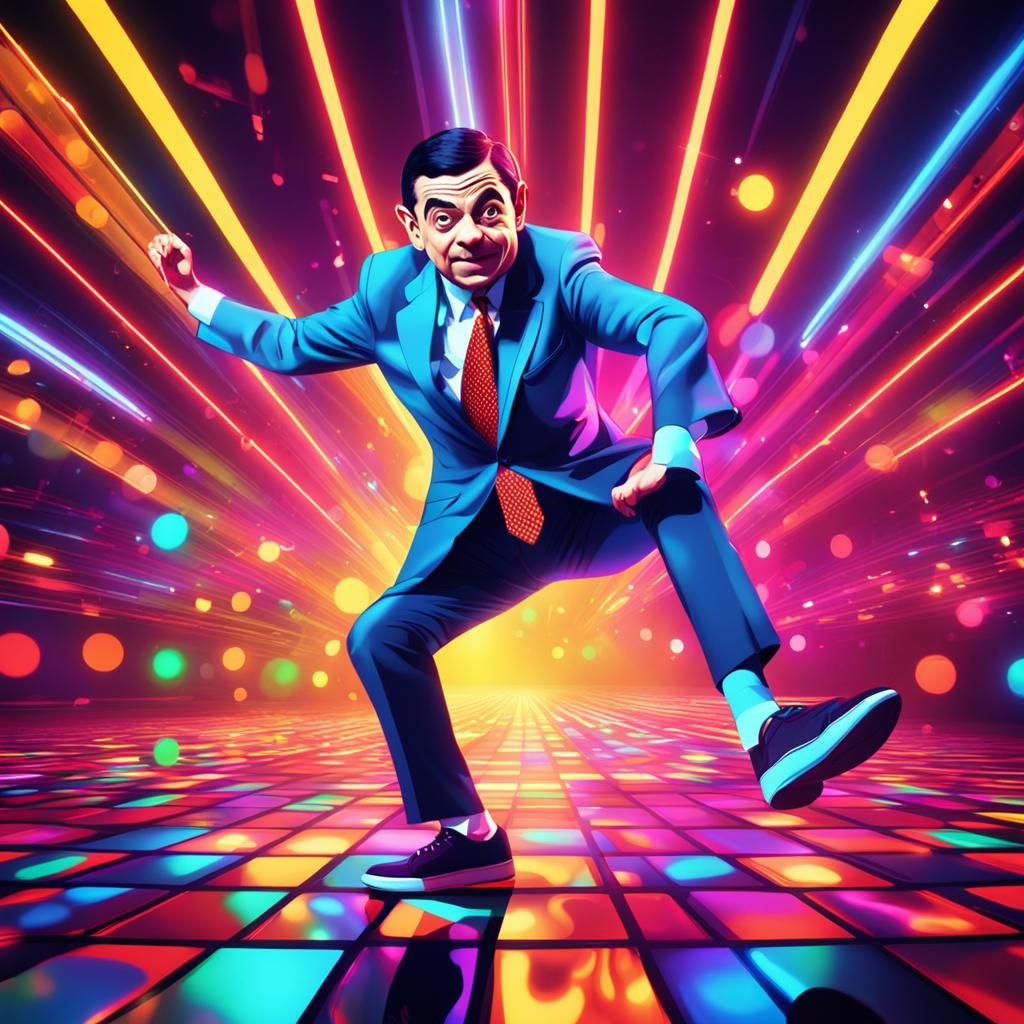 Mr. Bean Grooves at a Retro Disco