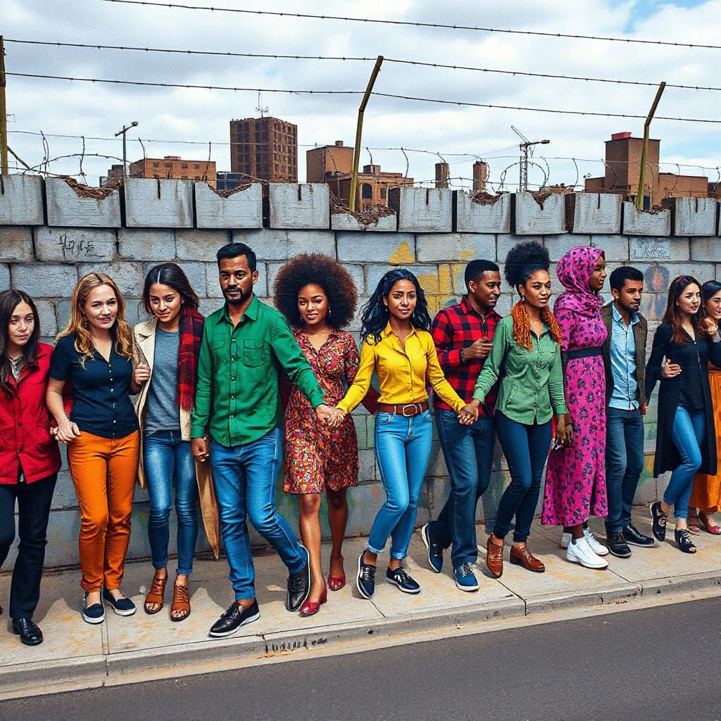 Unity in Vibrant Street Art