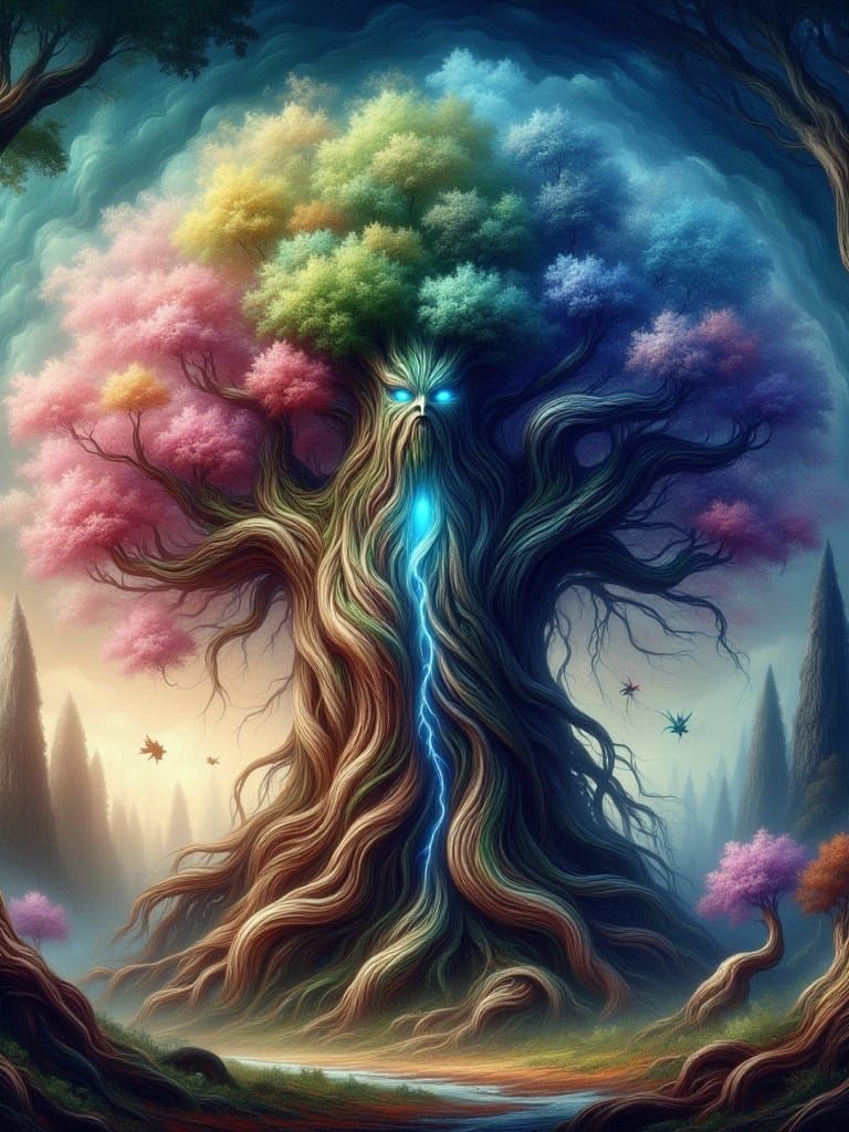 Prismatic Pastel Kingdom and Obsidian Witch Landscape