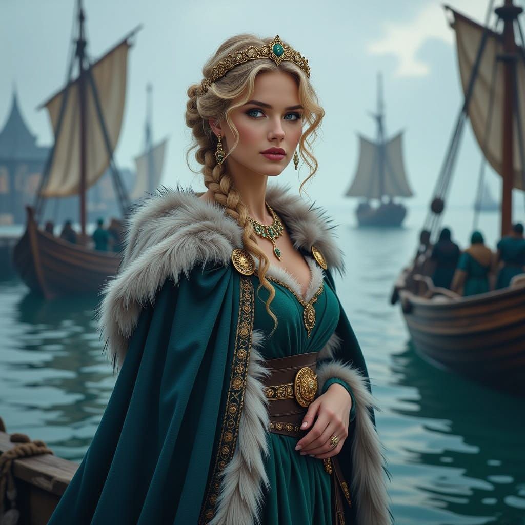 Nehalennia, Germanic Sea Goddess, Watches Over Ships