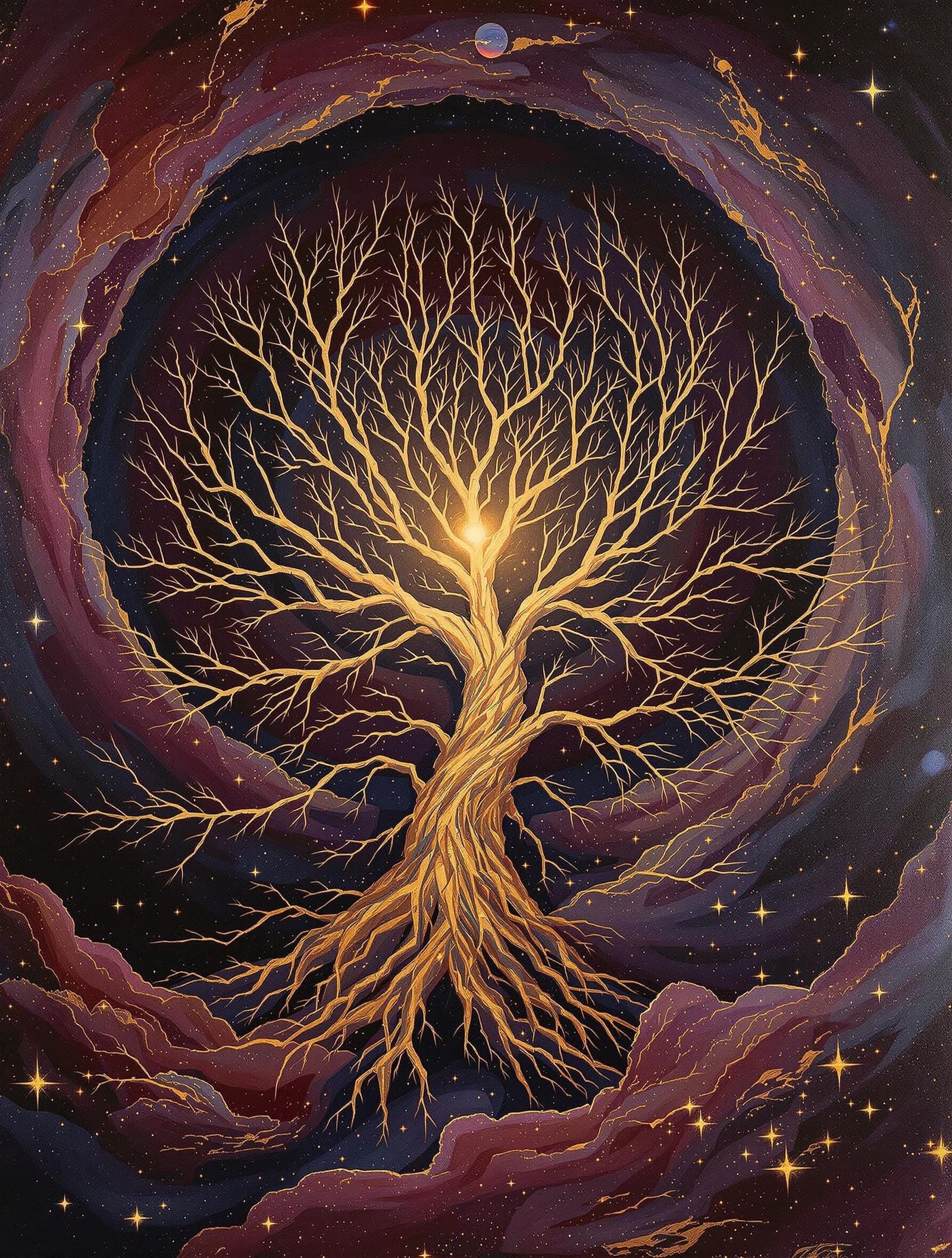 Cosmic Tree in Baroque Splendor