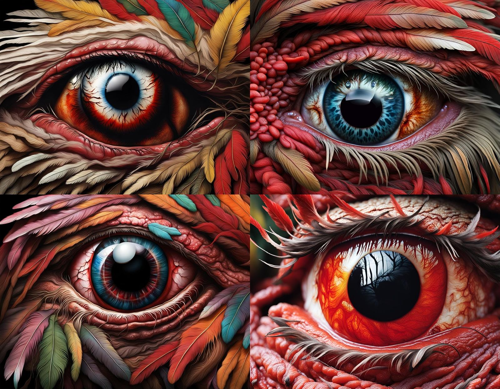 Disturbing Animal Eye Close-Up: A Horror Vision
