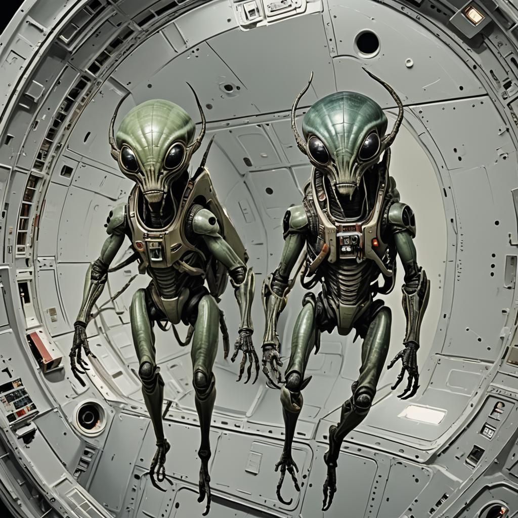 Arthropod Aliens on a Space Cruise