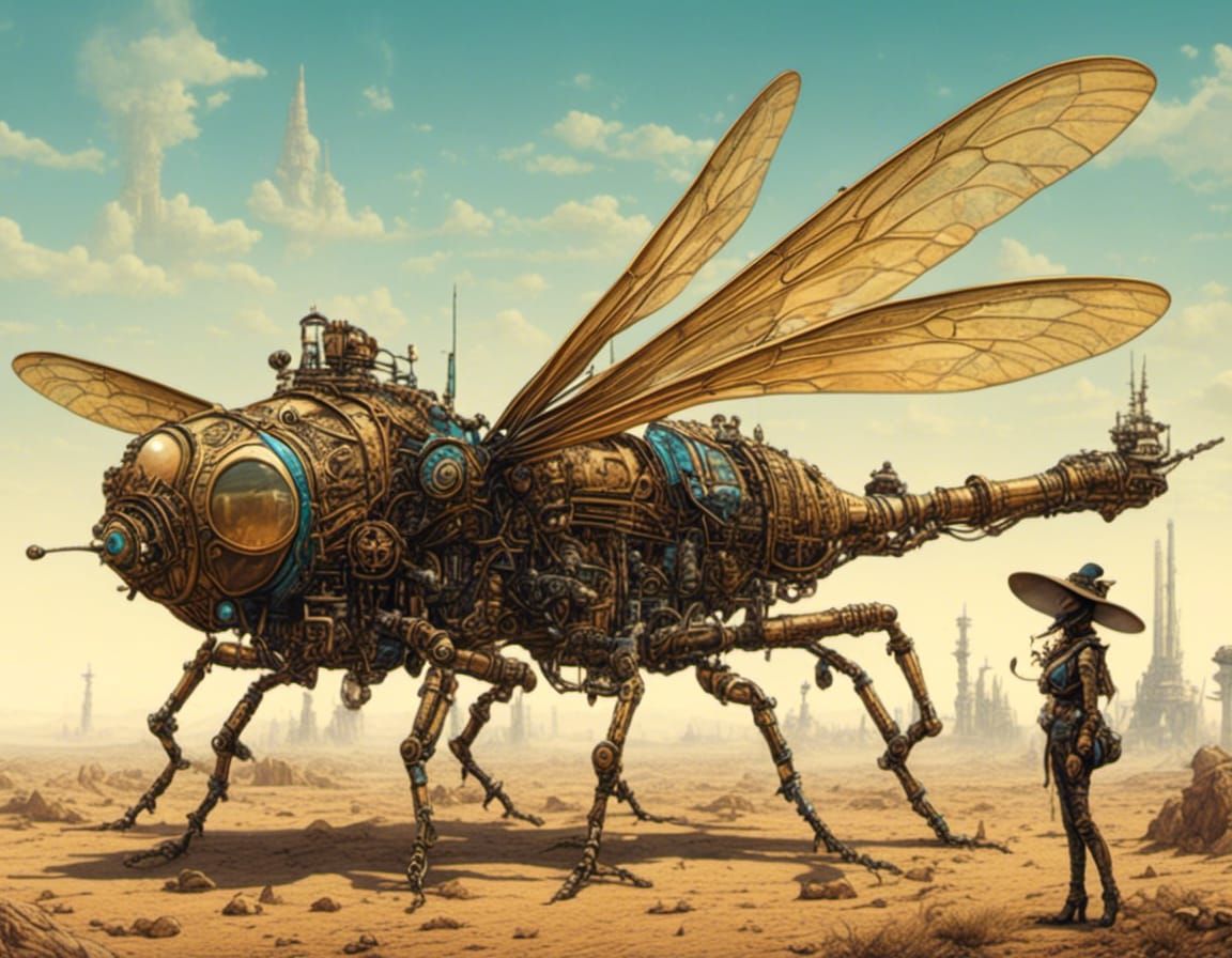 1901 steampunk dragonfly, Area 51