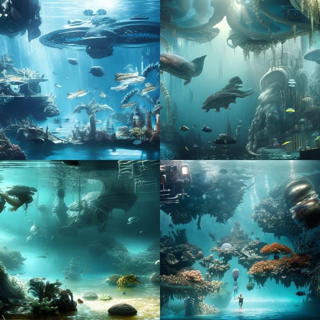 Epic Underwater World: Digital Matte Painting