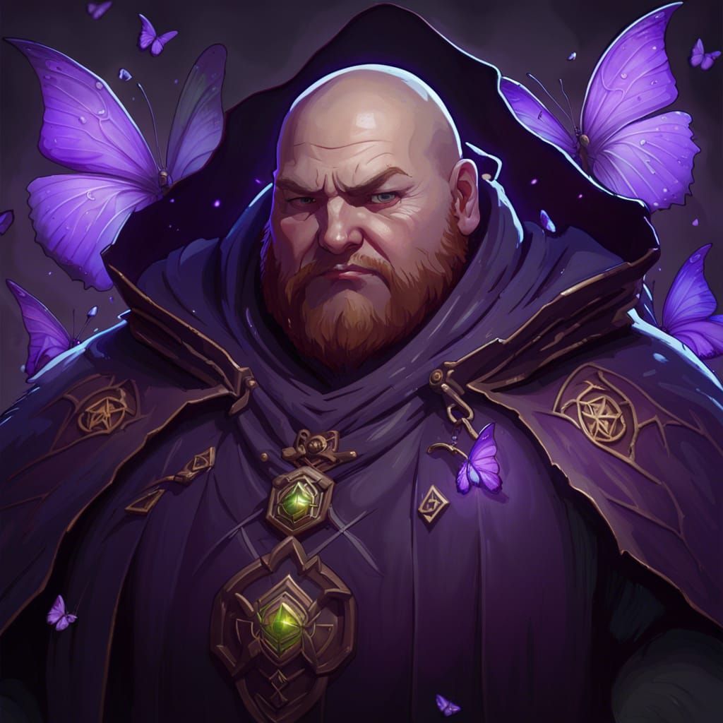 Archfey Warlock Casting Eldritch Blast in Hyperdetailed Port...