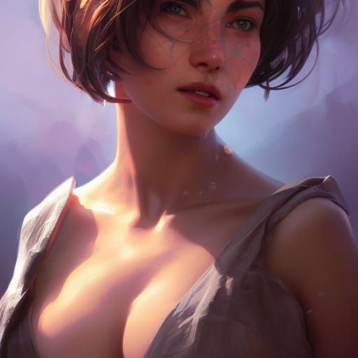 Detailed Portrait in the Style of Artgerm