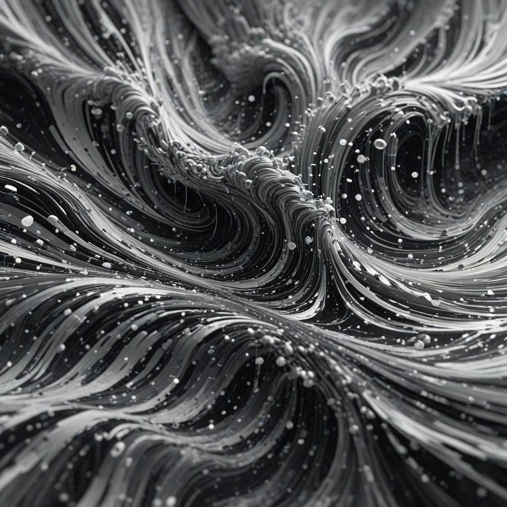 Subtle Monochromatic Data Stream in Minimalist Digital Art