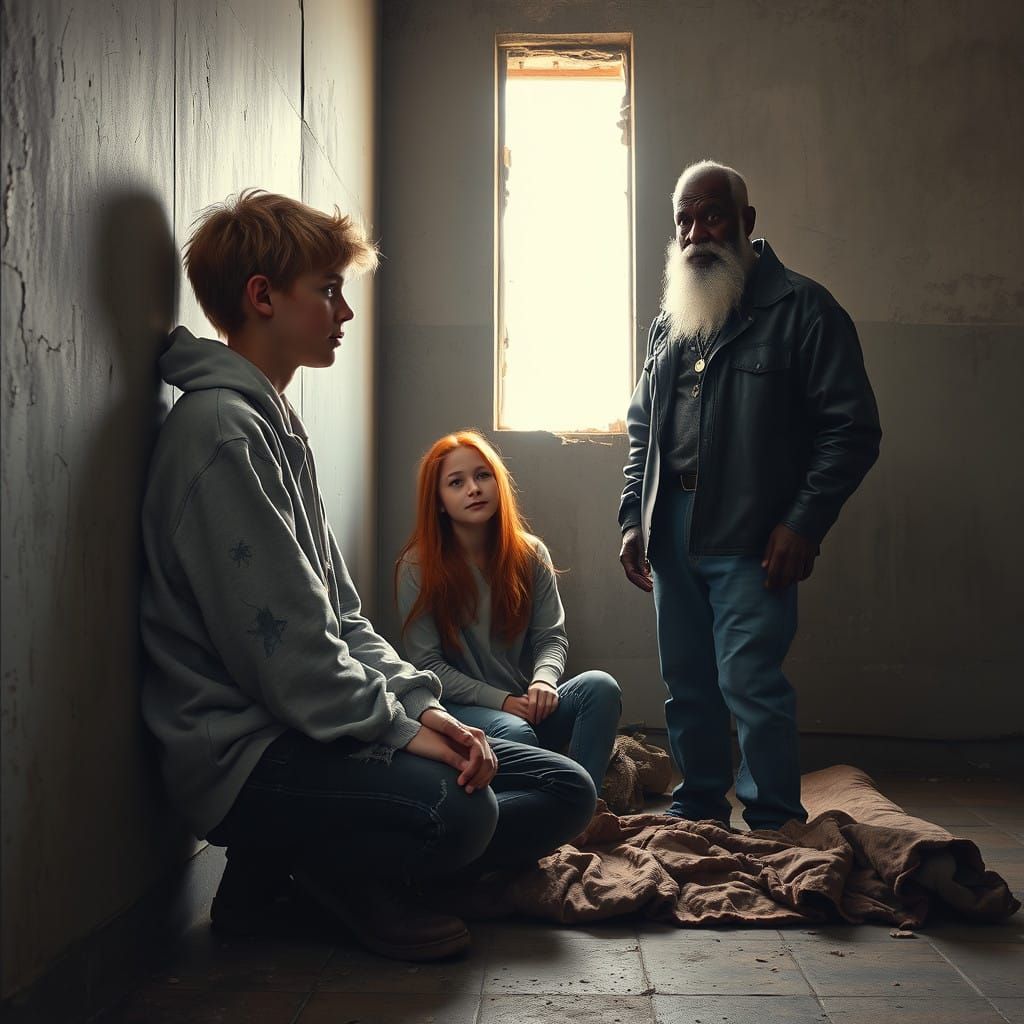 Tattered Teens Find Refuge in Abandoned Building