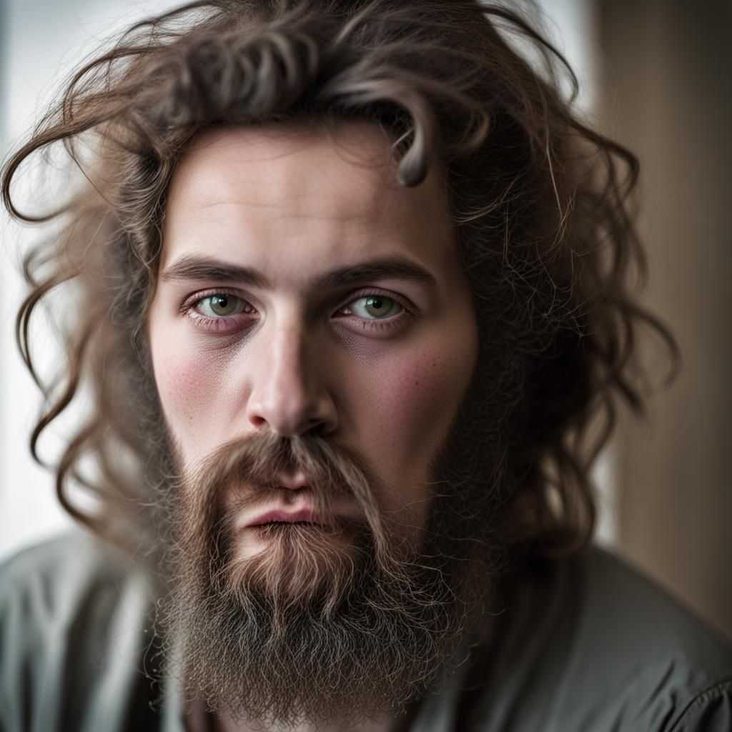 19th Century Portrait of a Pale Woman with Man