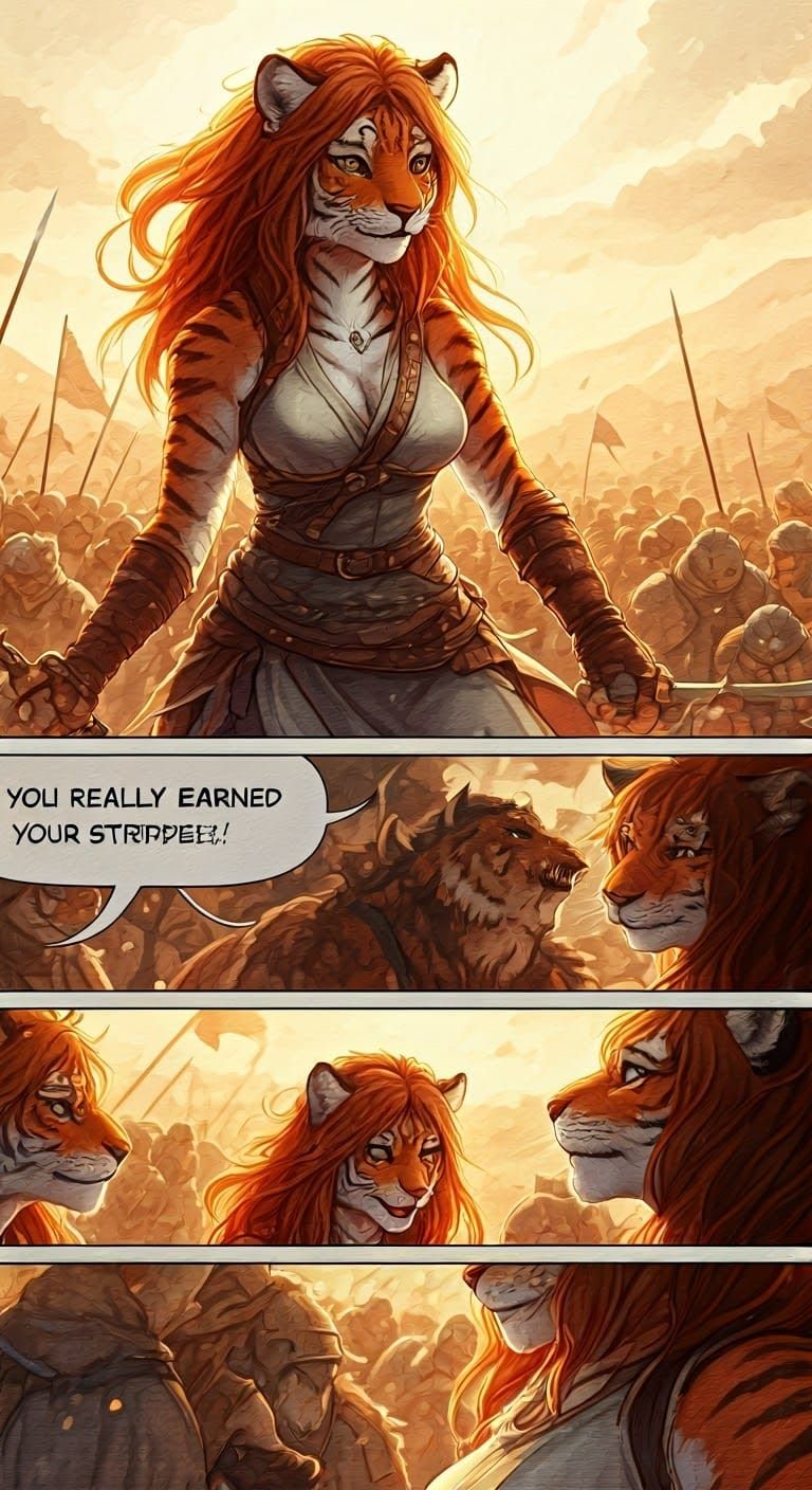 Ethereal Fantasy Warrior Earns Her Stripes