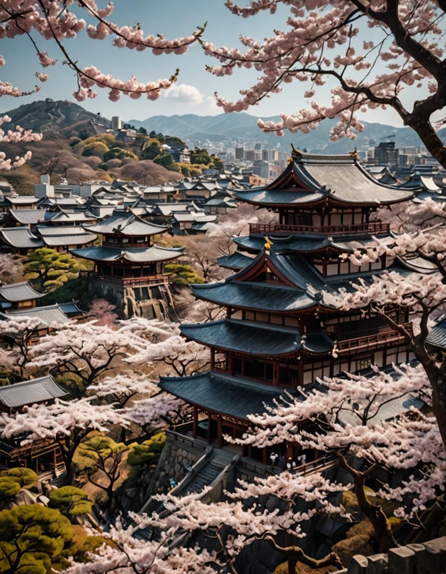Kiyomizu-dera Temple in Cherry Blossom Season