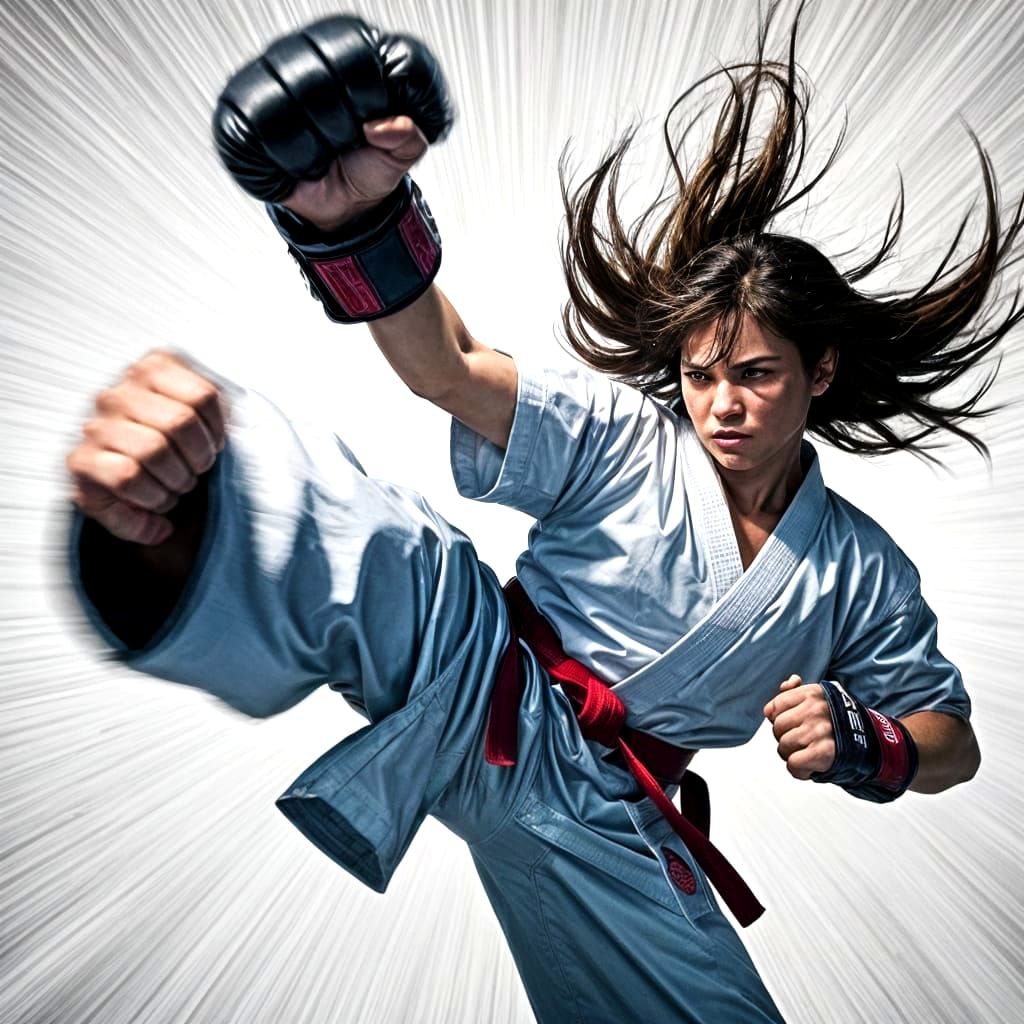 Abstract Fist Punch: Energy and Focus