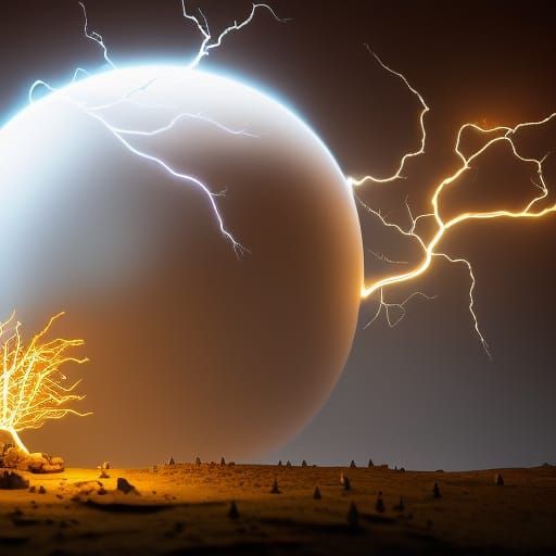 Cute Rabbit Scientist in Electric Lab, Art Nouveau Style