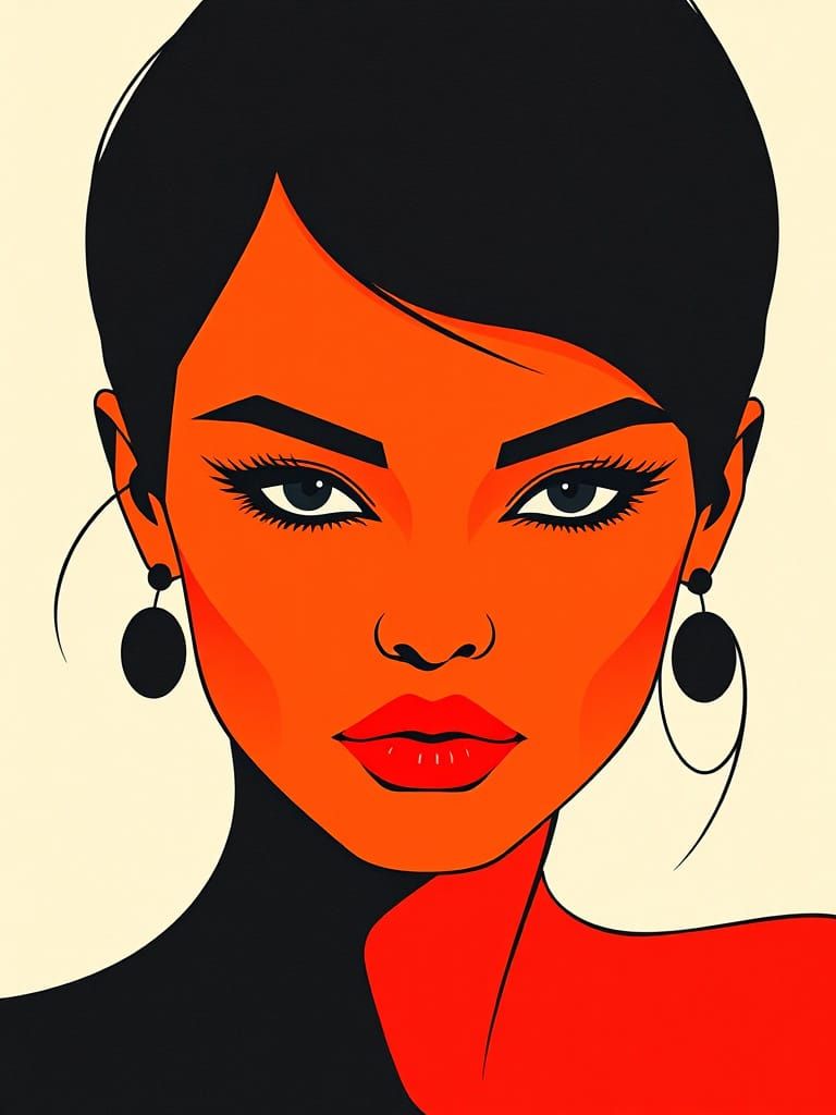 flat color, color blocking, implied lines, high contrast, bold and striking design (minimalism:1.5), high-contrast light...