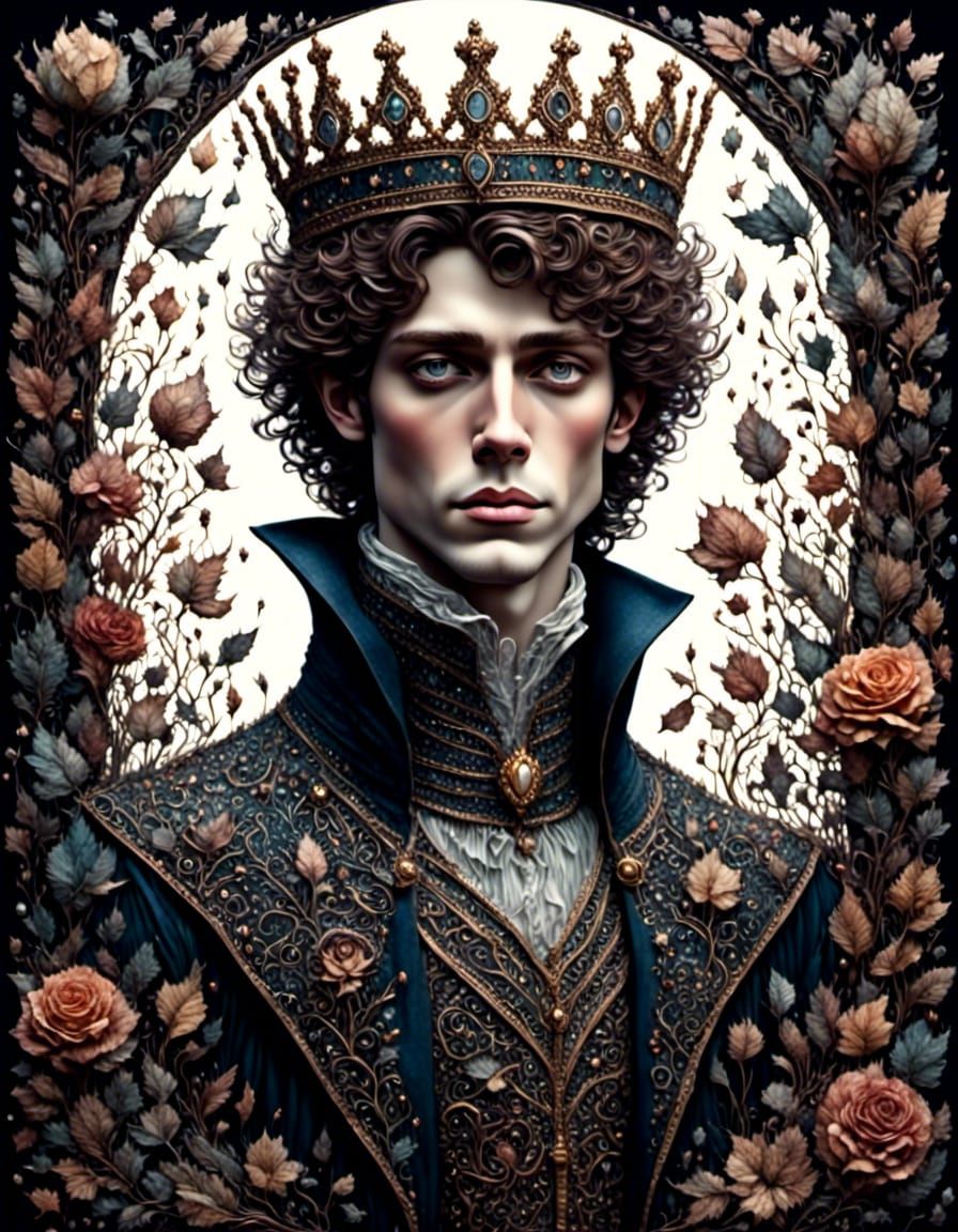 Handsome Fairytale Prince in Detailed 3D Portrait