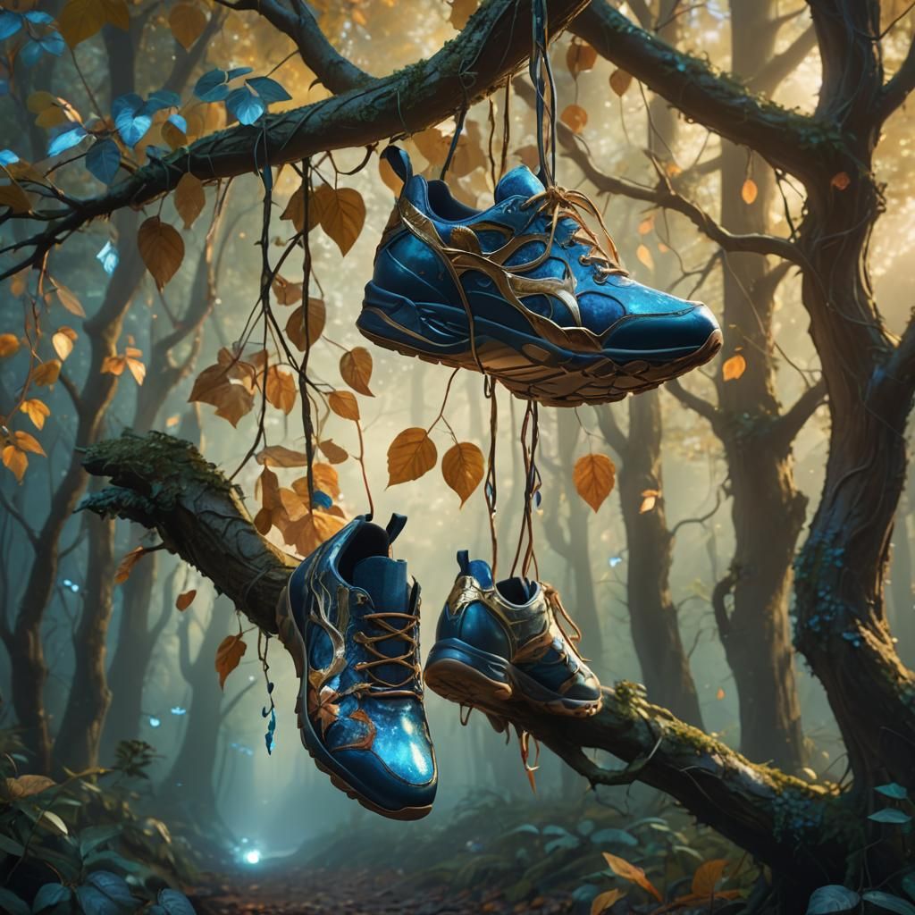 Mystical Forest: Shoes in a Magical Matte Painting
