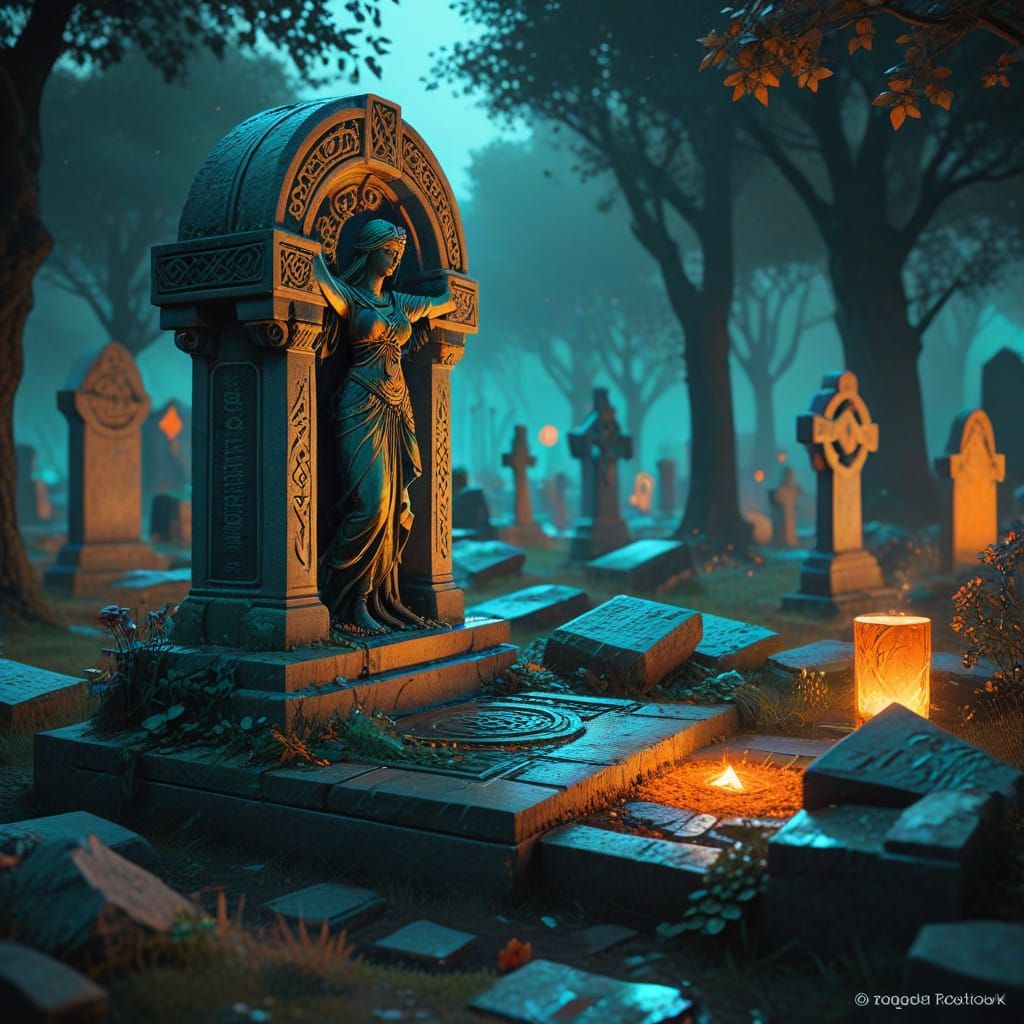 Ancient Celtic Landscape Revealed in Vivid Triadic Colors