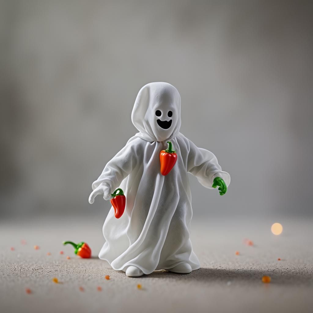 Ethereal Pepper's Ghost Figure in Sharp Focus