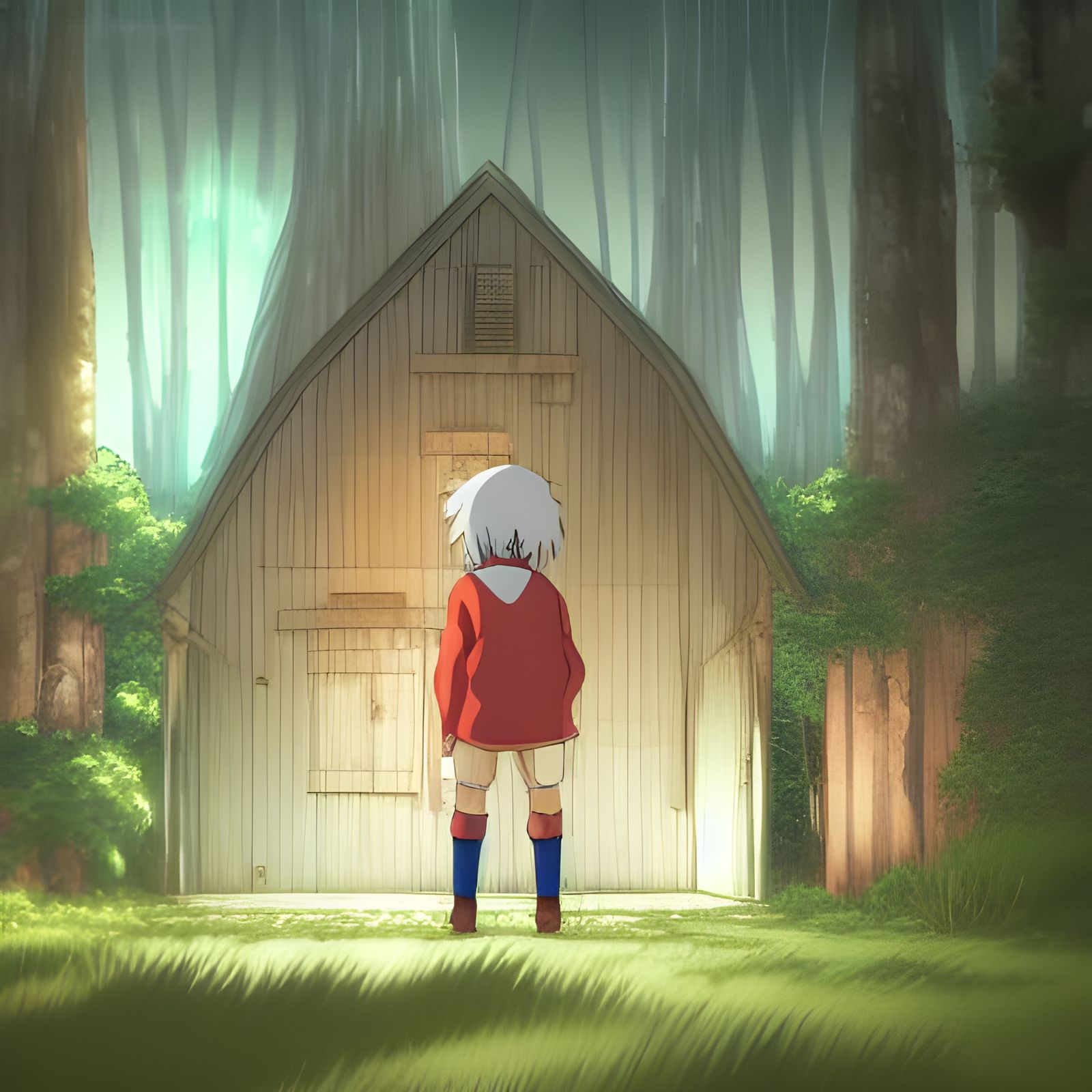 RPGmaker horror concept art Studio Ghibli, Anime Key Visual, by Makoto Shinkai, by Hayao Miyazaki, Deep Color, Intricate...