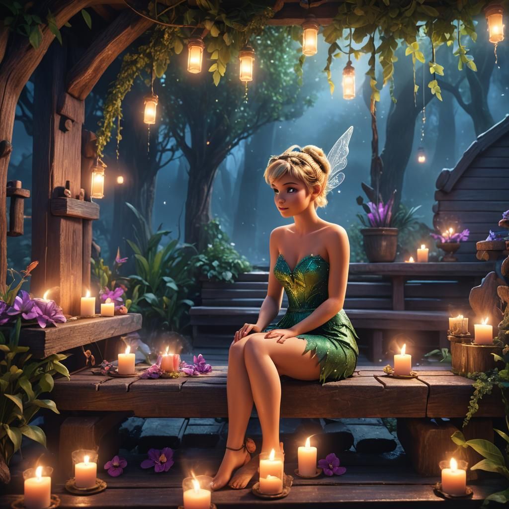 Enchanted Sauna Scene in Whimsical Fantasy Art