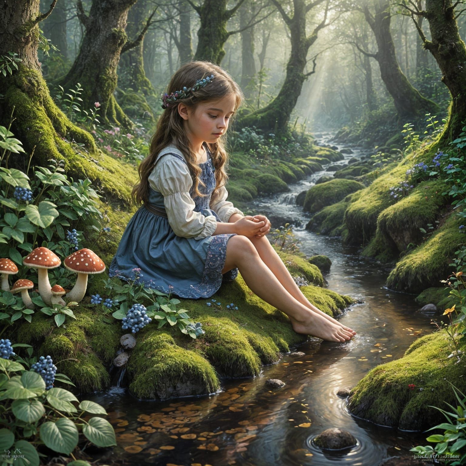 Whimsical Forest Fairy in Ethereal Fantasy Style