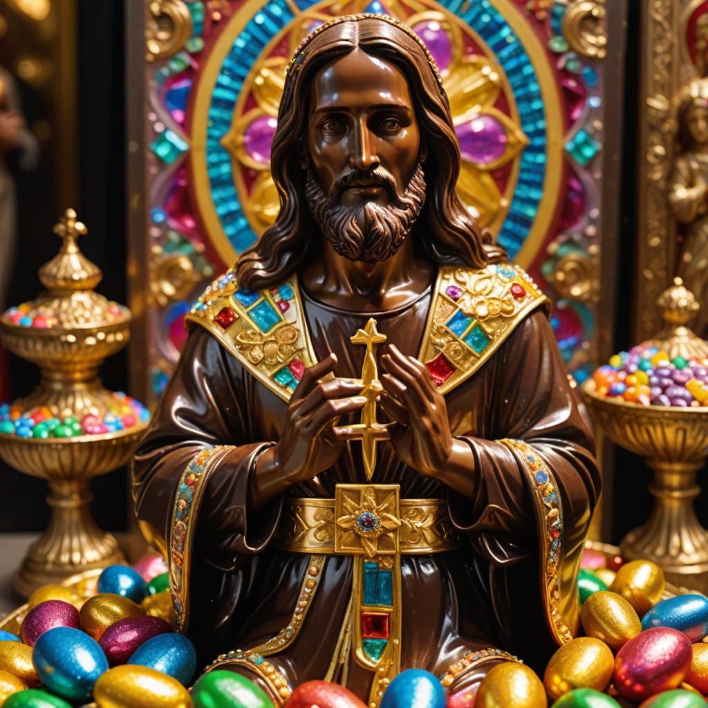 Chocolate Jesus Eastern candy