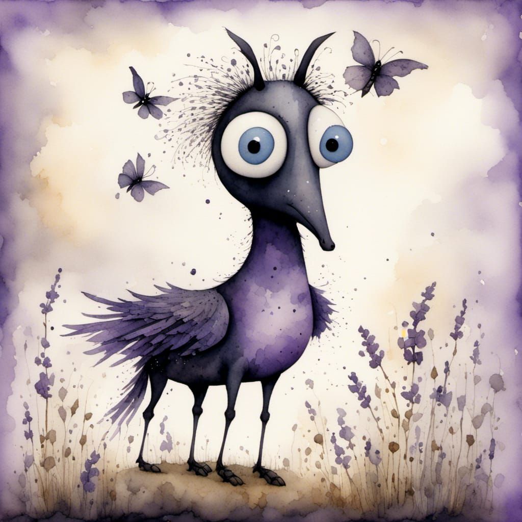 The lavender's raven-horse-turkey vulture