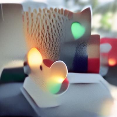 Charming Polaroid with Volumetric Lighting and Bokeh