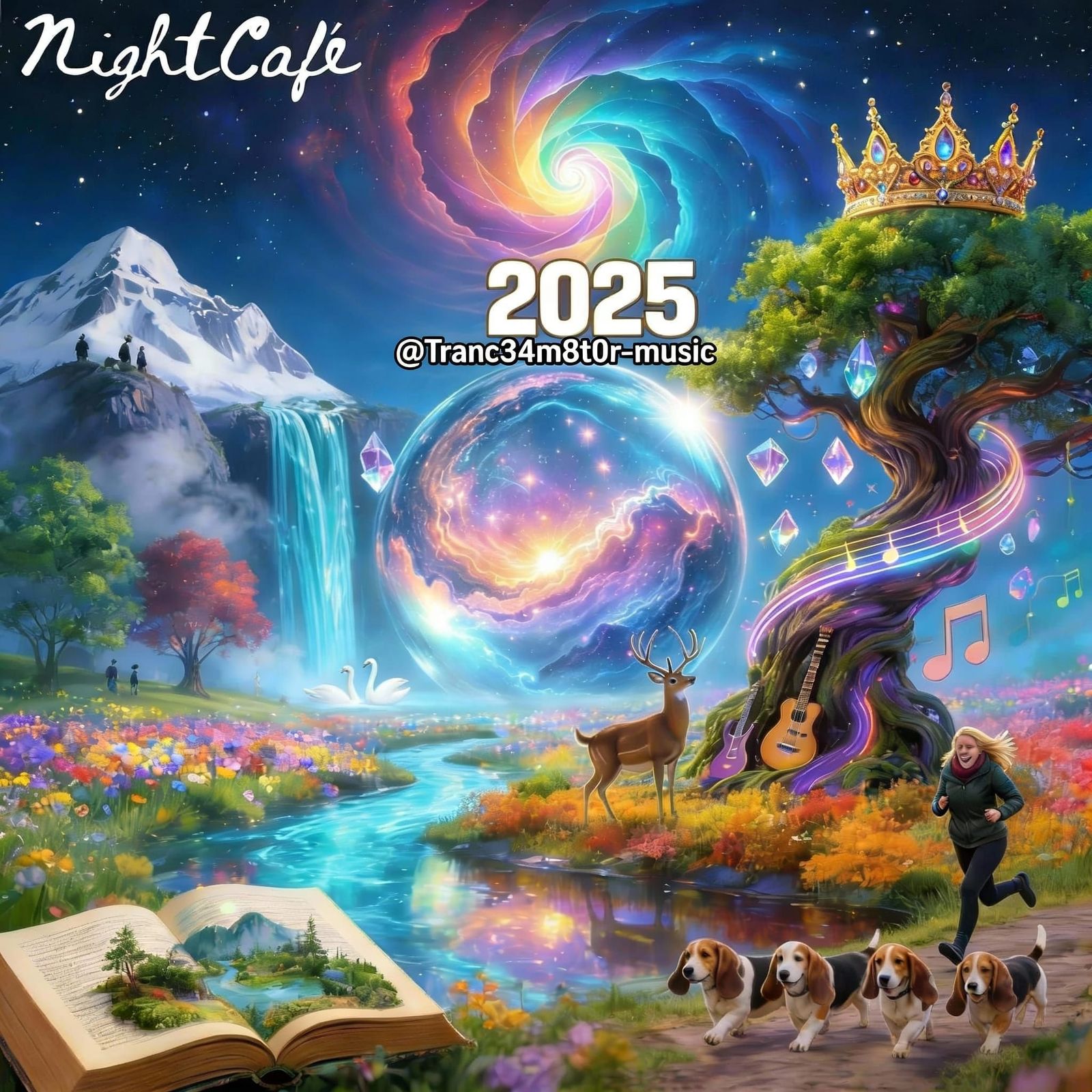 AI Art Collage: 2025 NightCafe Creations