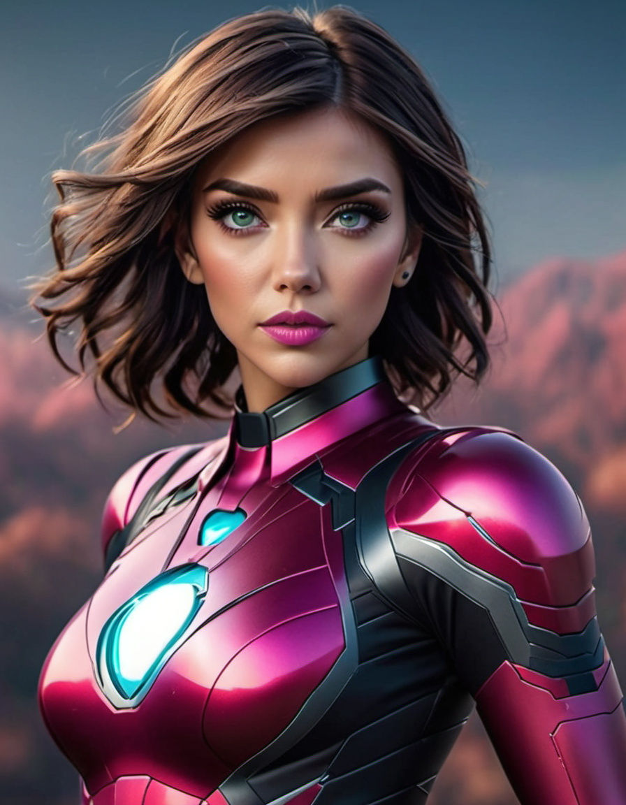 Marvel's IronHeart Superhero Girl in Iron Man Pink Costume