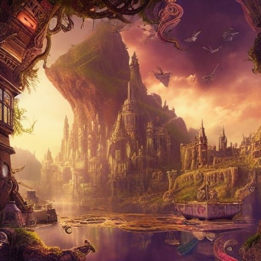 Magical Poison Potion: Dramatic Digital Matte Painting
