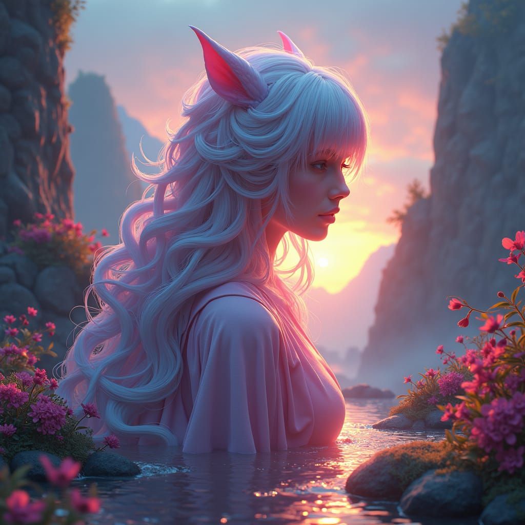 Ethereal Georgiana in a Surreal Dreamscape