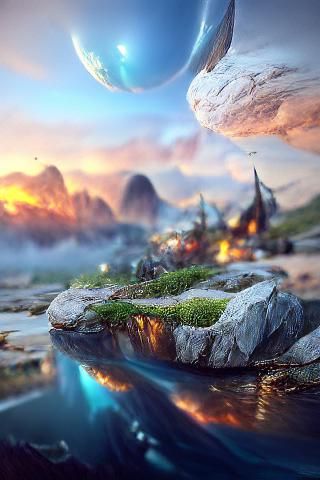 AI Generated Fantasy World Image