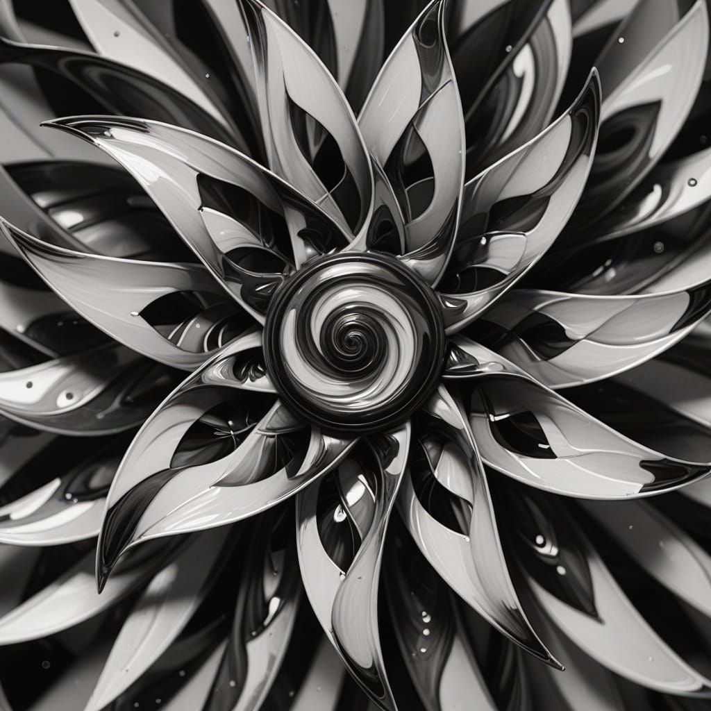 Surreal Pinwheels in Macro Photography Style
