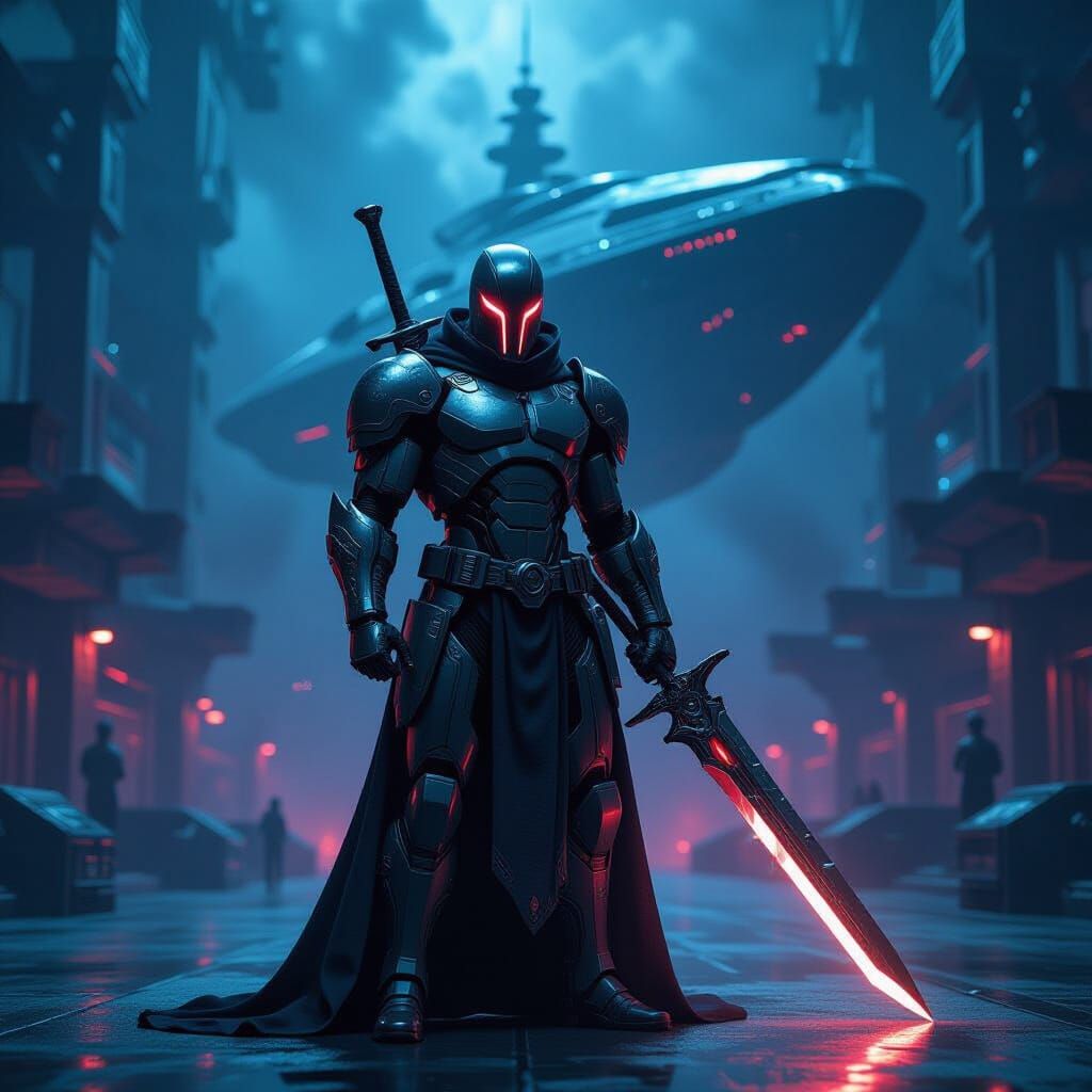 Biomechanical Prometheus in Ominous Spaceport, HR Giger Styl...