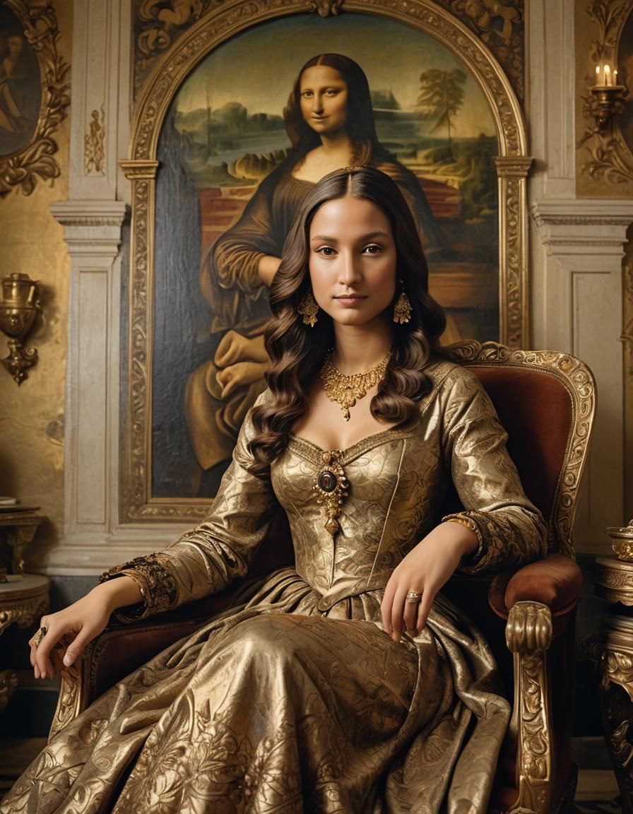 Mona Lisa in High Renaissance Style