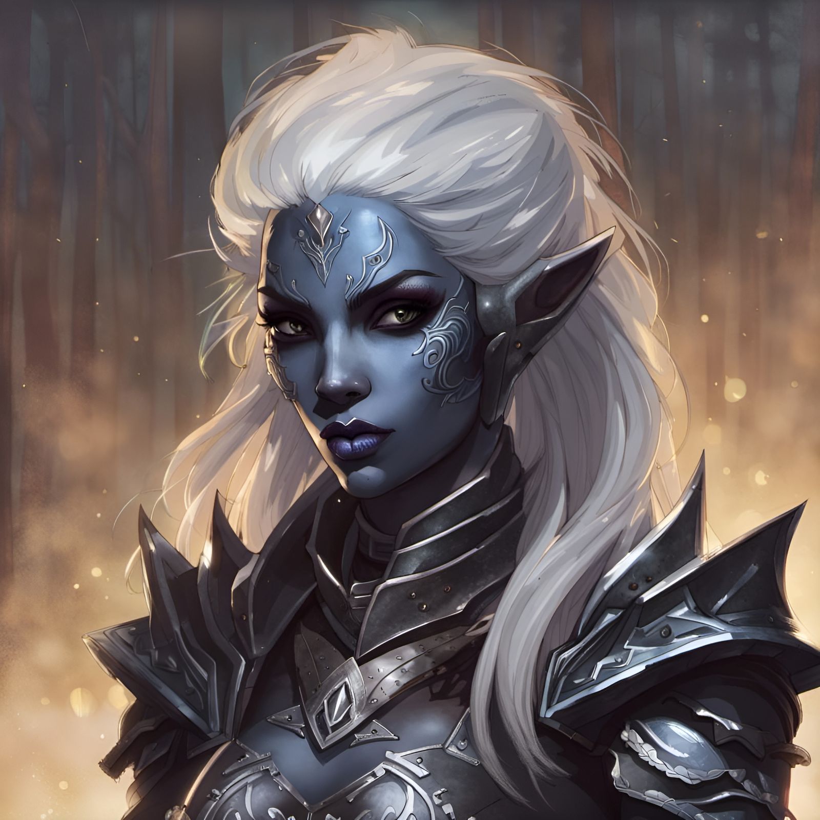 Drow Female in Heavy Armor