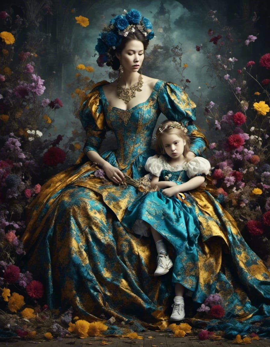 Selective Color Flower Portrait in High Quality