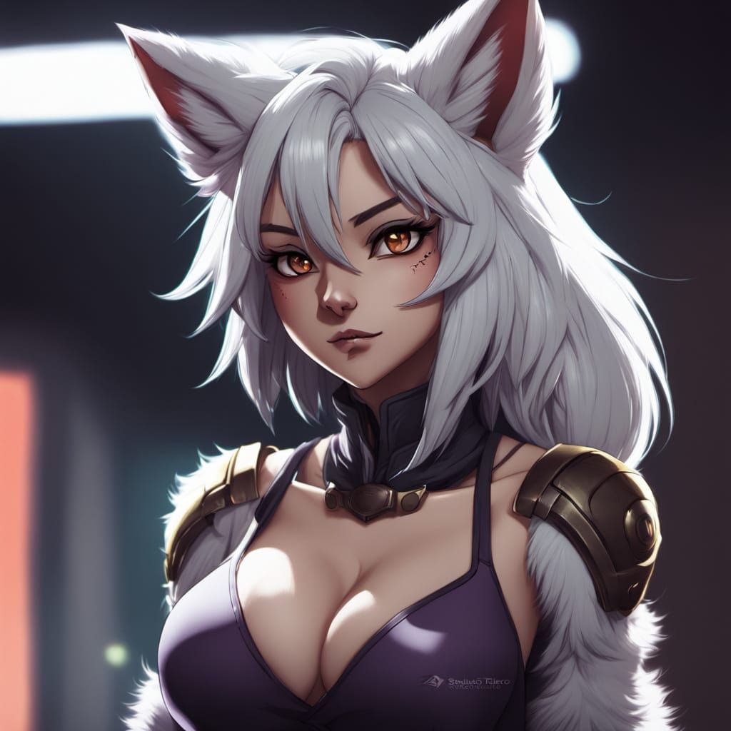 Busty Furry Idol Dances for Charity in Vibrant Anime Style