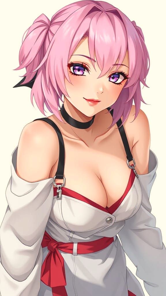 Sakura Haruno as High-Fashion Model in Anime Style