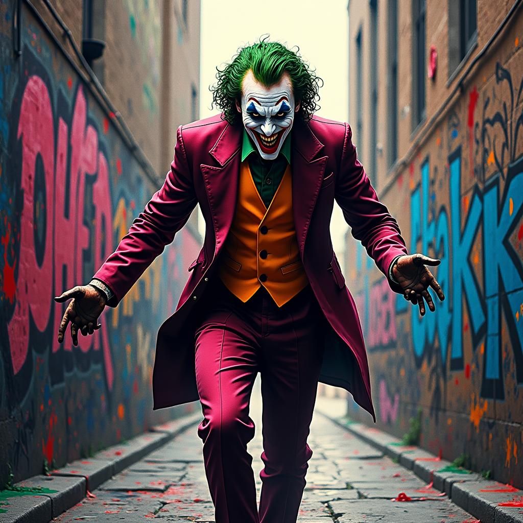 Joker in Graffiti Alley: Urban Anarchy