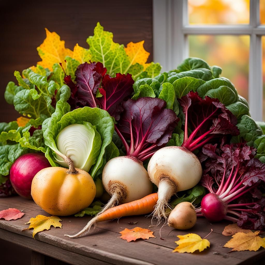 Autumn Harvest Still Life by Greg Rutkowski