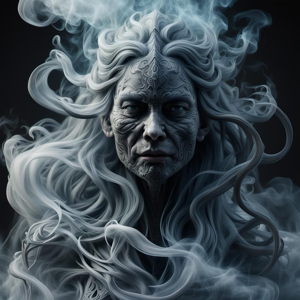 Ethereal Smoke Spirit: A CGI Masterpiece