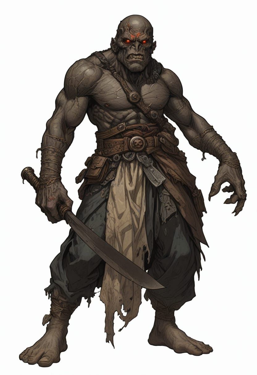 Heroic Cyclops Warrior in Full Color