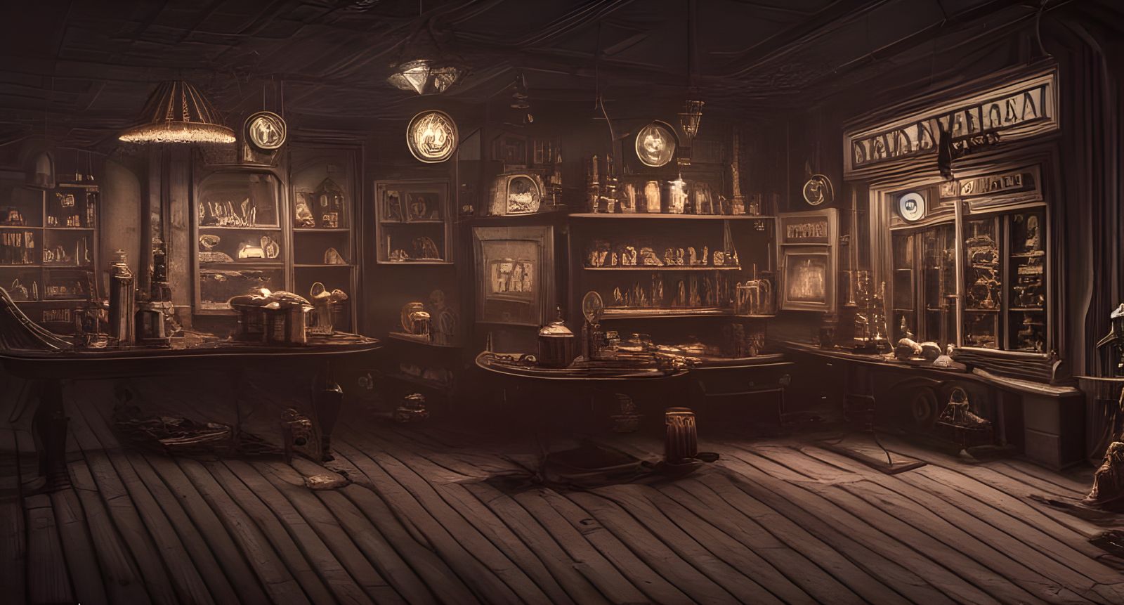 Dark Futuristic Magic Shop in Unreal Engine 5
